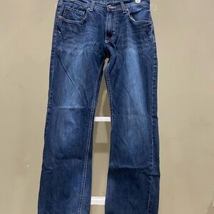 Reclaim Slim Straight Jeans Mens 31x30 Medium Wash Denim 100% Cotton Tote 0163